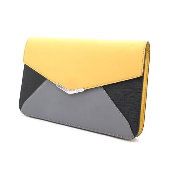 Fendi 2Jours Wrislet Envelope Leather Clutch - Envelope Clutch - Picture 3 of 4